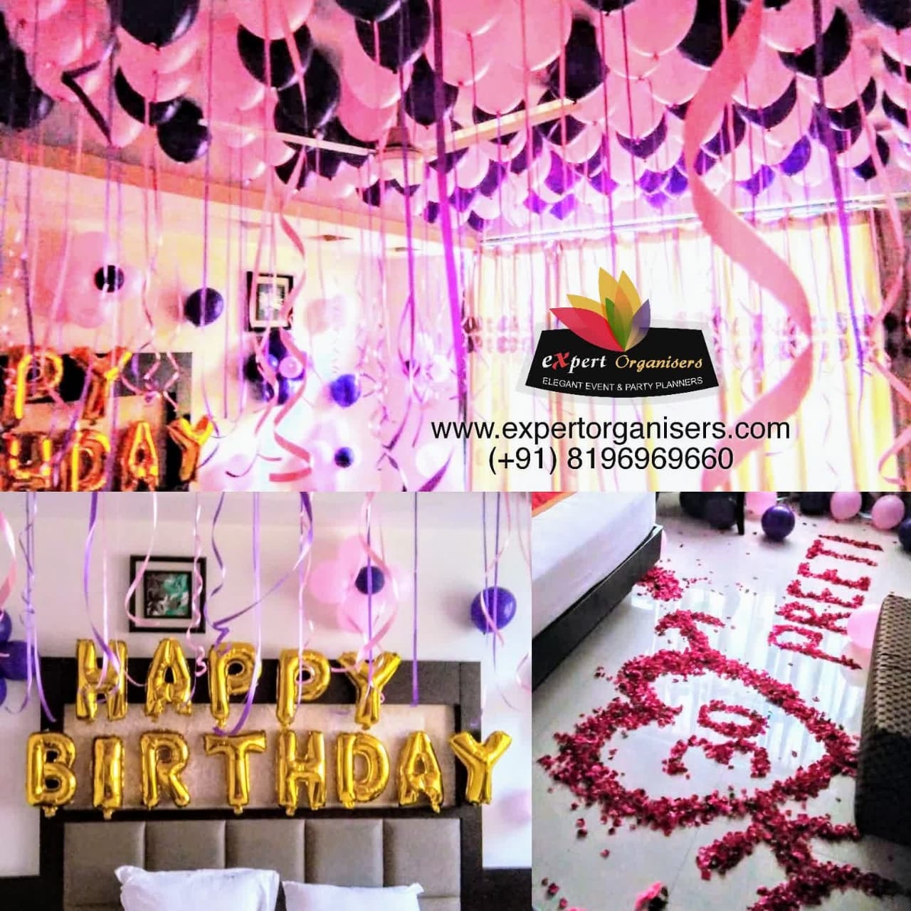 Surprise Romantic Room Decoration - SRD31 - Birthday Balloon Decorator
