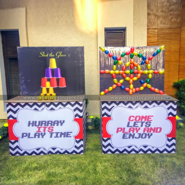 Shot the Glass Pyramid & Balloon Gun Shoot Game Stall on Rent in Chandigarh, Mohali, Panchkula, Zirakpur, Kharar.