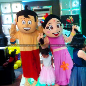 Chhota Bheem and Chutki Cartoon Costumes on Rent for 3 hours in Mohali, Panchkula, Haryana