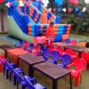 Kids table chairs and Bouncy on rent in Chandigarh, Mohali, Panchkula, Zirakpur, Kharar