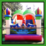 Kids Slide Bouncy Castle on Rent for Birthday Parties