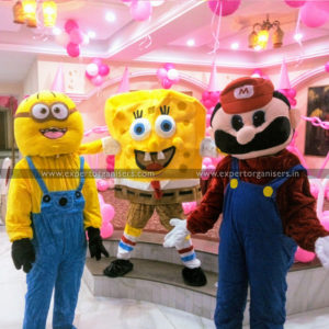 Minion, Sponge Bob, and Super Mario Cartoon Costume on Rent Chandigarh Zirakpur, Kharar