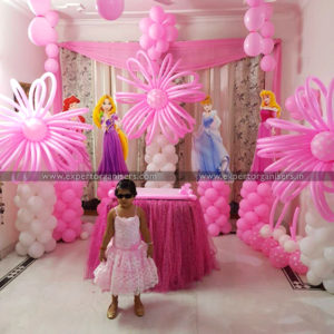 Home Decoration | Princess theme Cake table Decoration | Chandigarh, Mohali, Panchkula, Zirakpur, Kharar.