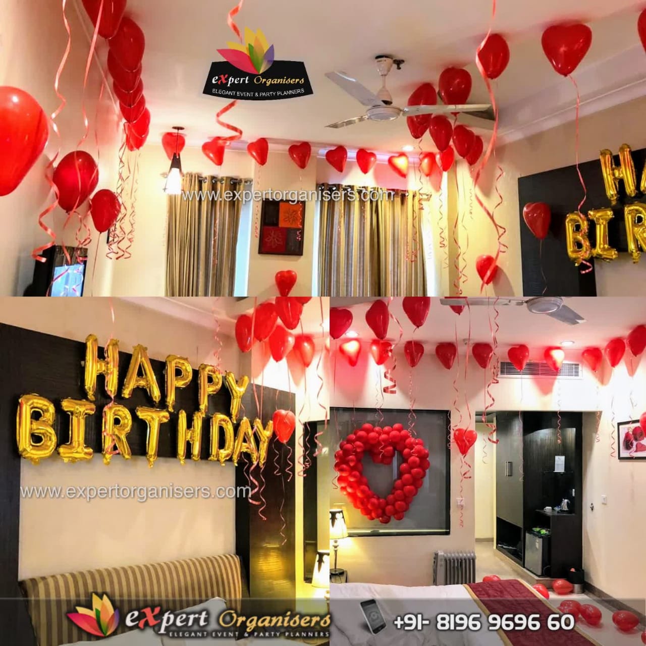 Balloon Decoration, Balloon decoration near by me, romantic decoration, Birthday  Decoration,