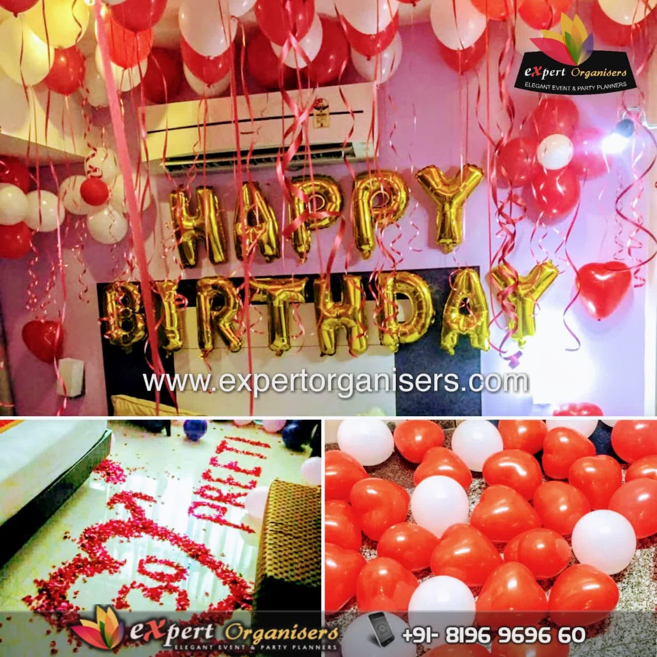 Birthday decoration | surprise decoration for husband| decoration ideas at  home - YouTube