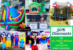 Party Rental 30% Discounts Chandigarh, Mohali, Panchkula, Zirakpur, Kharar.