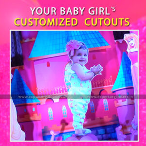 Birthday Girl's Customized Cutouts for Birthday Party in Chandigarh Mohali, Zirakpur, Kharar, Panchkula.