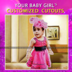 Baby Girl Cutout for Birthday Party