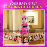 Baby Girl Cutout for Birthday Party