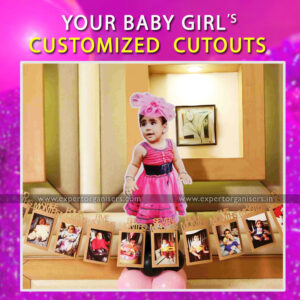 Baby Girl Cutout for Birthday Party