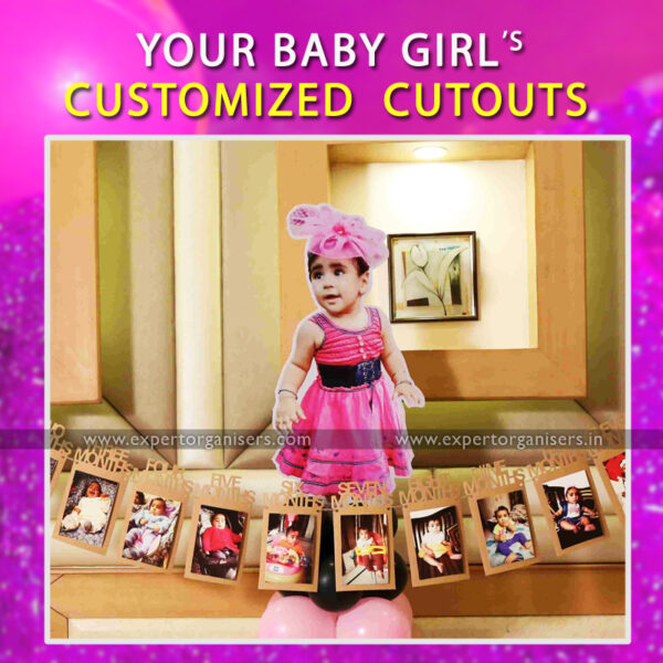 Birthday Girl's Customized Cutouts for Birthday Party in Chandigarh Mohali, Zirakpur, Kharar, Panchkula.