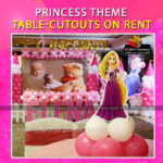 Princess Themed Table Cutouts on Rent – 10 Pcs