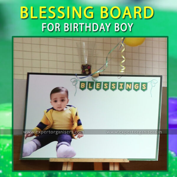 Customized Blessing / Wish Board of Baby boy for 1st Birthday Party | Chandigarh, Mohali, Panchkula.