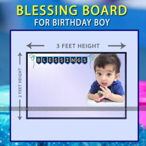 Customized Blessing / Wish Board of Baby boy for 1st Birthday Party | Chandigarh, Mohali, Panchkula.