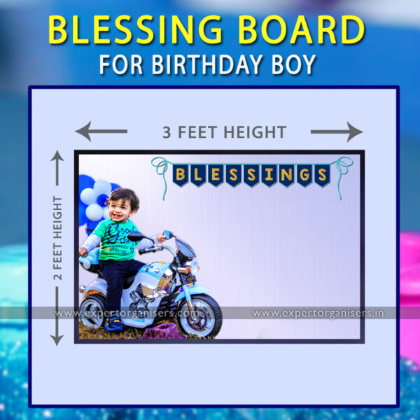 Customized Blessing / Wish Board of Baby boy for 1st Birthday Party | Chandigarh, Mohali, Panchkula.