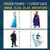 Frozen Theme Anna Elsa Olaf Kristoff Cutouts for Parties in Chandigarh, Mohali, Panchkula