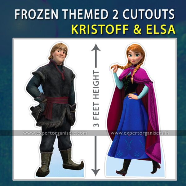 Frozen Theme Anna Elsa Kristoff Cutouts for Parties in Chandigarh, Mohali, Panchkula