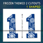 Frozen theme 1 Shaped Cutouts – 2 pcs