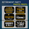 RETIREMENT PARTY Photo booth Wording PROPS Decoration Props Chandigarh Mohali