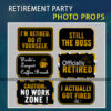 RETIREMENT PARTY Photo booth Wording PROPS Decoration Props Chandigarh Mohali