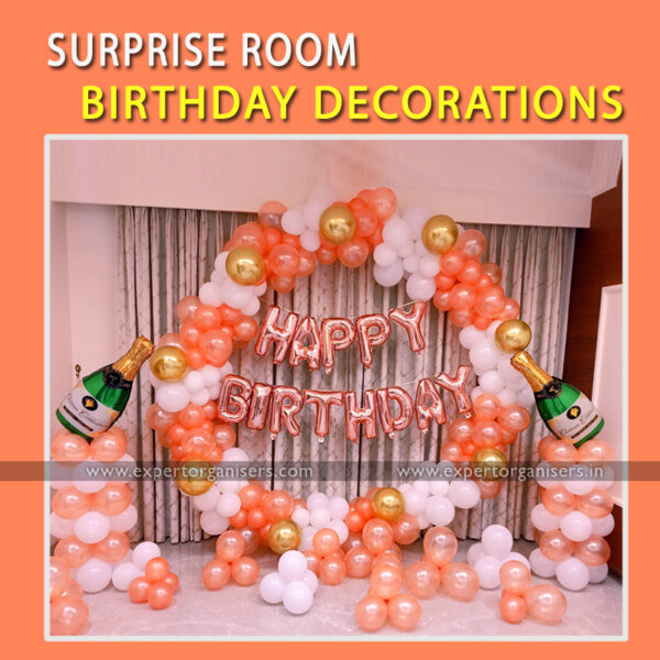 Round Balloon Garland Room Decorations Birthday in Chandigarh Mohali Panchkula