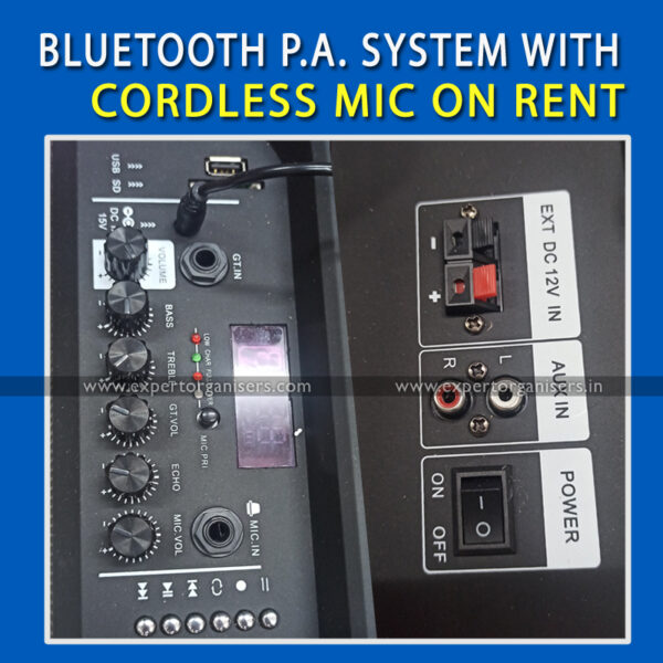 P.A. System on Rent with Cordless Mic for small parties in chandigarh mohali, panchkula