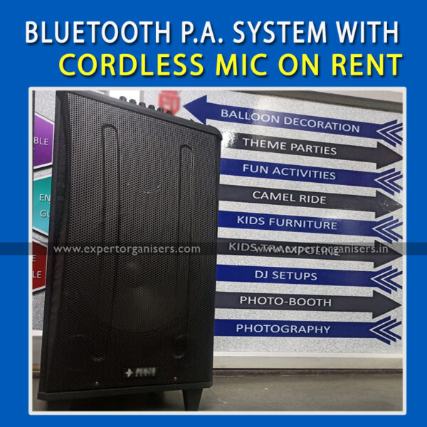 P.A. System on Rent with Cordless Mic for small parties in chandigarh mohali, panchkula