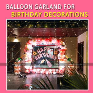 Terrace Decoration with Balloon & Lights