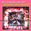 Birthday Decorations on Terrace with Balloon Garland in Chandigarh, Mohali, Panchkula, Zirakpur.