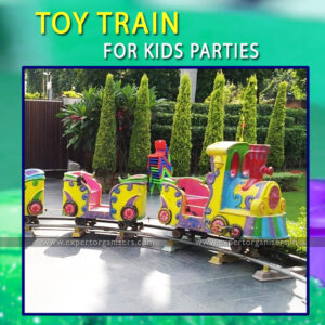kids toy train on rent for birthday party in chandigarh mohali panchkula zirakpur