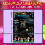 Cocomelon Theme ChalkBoard