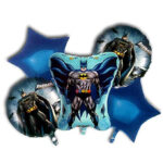 Batman Theme Foil Balloons Kit for Birthday Party
