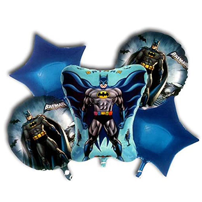 Batman Theme Foil Balloon Kit for Birthday for Chandigarh, Mohali, Panchkula