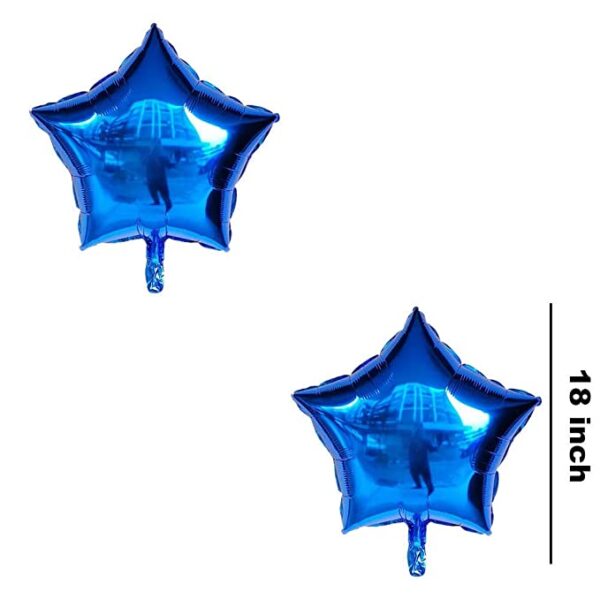 Blue Star Foil Balloon for Birthday for Chandigarh, Mohali, Panchkula