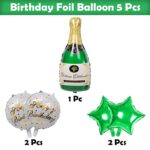 Champagne Bottle Foil Balloons Kit – Set of 5