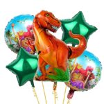 Dinosaur Theme Foil Balloons Kit – Set of 5