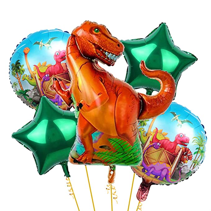 Dinosaur Theme Foil Balloons Kit – Set of 5