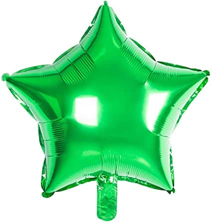 Green Star foil balloon for Birthday Party in Chandigarh Mohali Panchkula