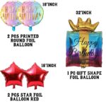 Happy Birthday Foil Balloons Kit – Set of 5