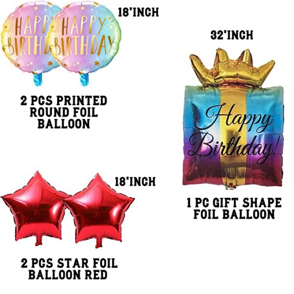 Happy Birthday foil Balloon for Balloon Bouquet Chandigarh