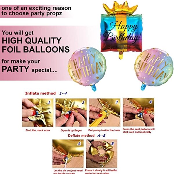 Happy Birthday foil Balloon for Balloon Bouquet Chandigarh