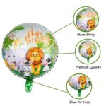 Jungle Theme Giraffe Foil Balloons Kit for Birthday Party