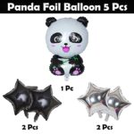 Panda Theme Foil Balloons Kit – Set of 5