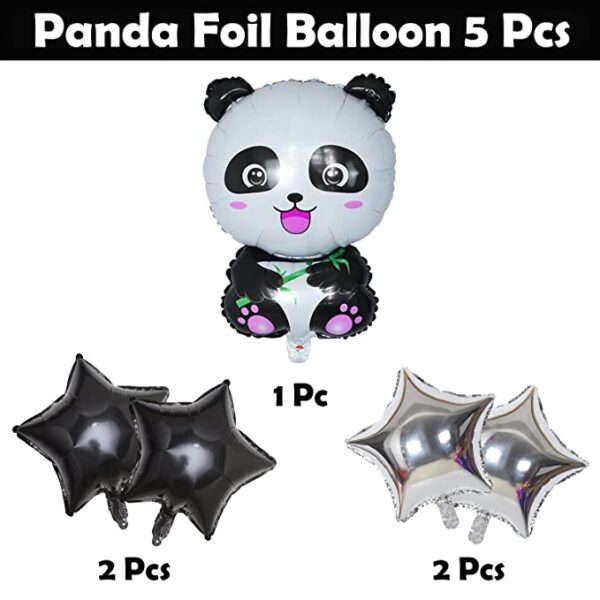 Panda theme foil balloon set of 5 for all parties in Chandigarh Mohali, Panchkula