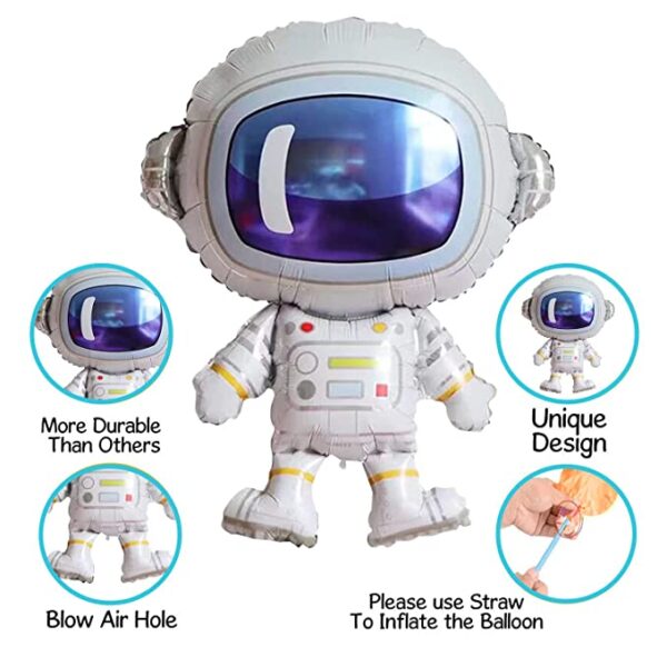 Space Theme - Astronaut Foil Balloons Kit for birthday party in Chandigarh Mohali Panchkula