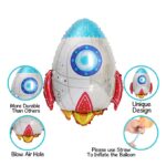 Space Theme – Rocket Foil Balloons Kit – Set of 5