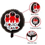 Squid Game Theme Foil Balloons Kit – Set of 5