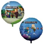 Minecraft Theme Foil Balloons Kit – Set of 2