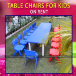 Kids Table Chairs on Rent for Parties
