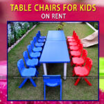 Kids Table Chairs on Rent for Parties